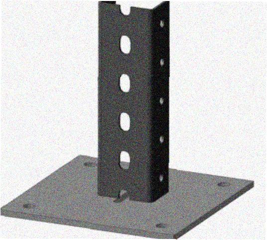 Стойка напольная (потолочная) СНП2000 УТ1,5,горячее цинкование, S2,5