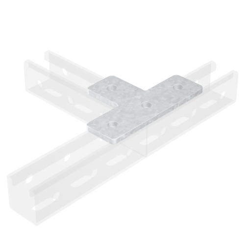 Пластина соединительная Т-обр., нержавеющая сталь AISI 304 DKC