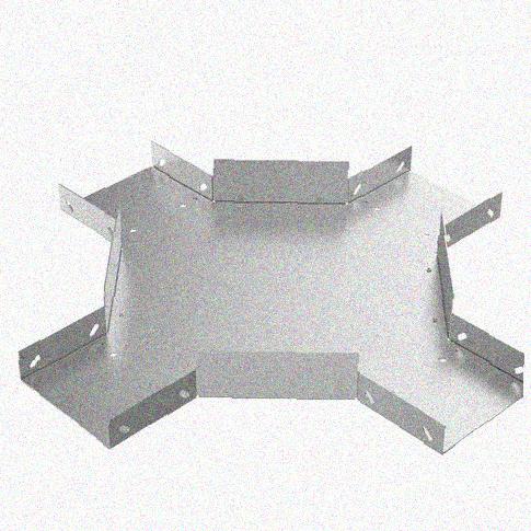 Лоток крестообразный замковый глухой КМЗГ 500х100 УХЛ1 горячее цинкование, S1,5