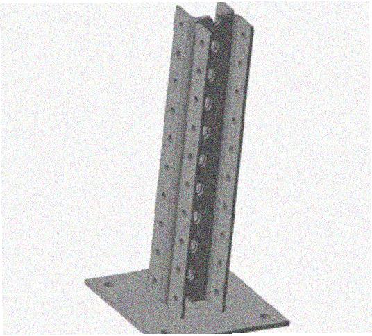Стойка напольная (потолочная) сдвоенная СНПС2640 УТ1,5,горячее цинкование, S2,5