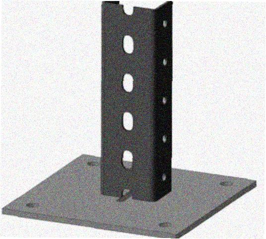 Стойка напольная (потолочная) СНП720 УХЛ1,горячее цинкование, S2,5