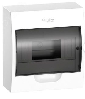 Щит распределительный навесной белый City9 (ЩРн-П-8) дверь прозрачная на 8 модулей IP40 Systeme Electric