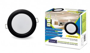 Светильник встр. GX53 H4 107х38 IP20 черный матовый General