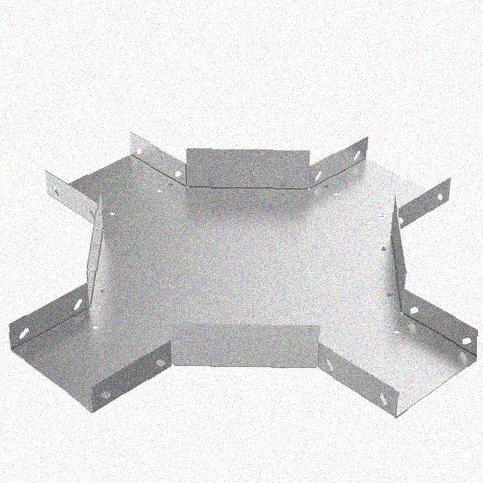 Лоток крестообразный замковый глухой КМЗГ 100х80 УХЛ1, горячее цинкование, S1,0
