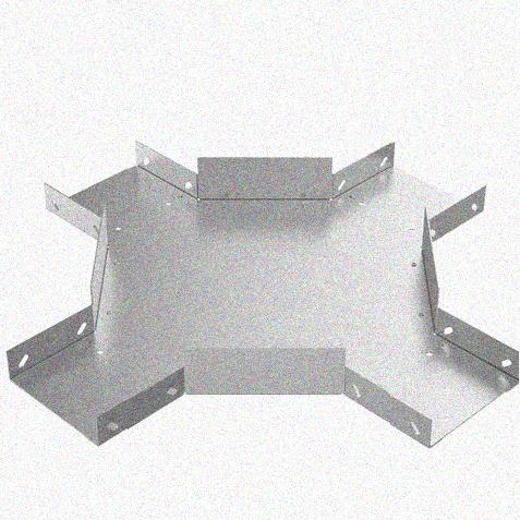 Лоток крестообразный замковый перфорированный КМЗ 150х100 УТ1,5, горячее цинкование S1,5