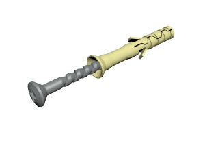 Дюбель-гвоздь 6х40, гальван. цинк Ostec