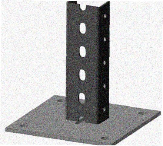 Стойка напольная (потолочная) СНП1720 УТ1,5,горячее цинкование, S2,5