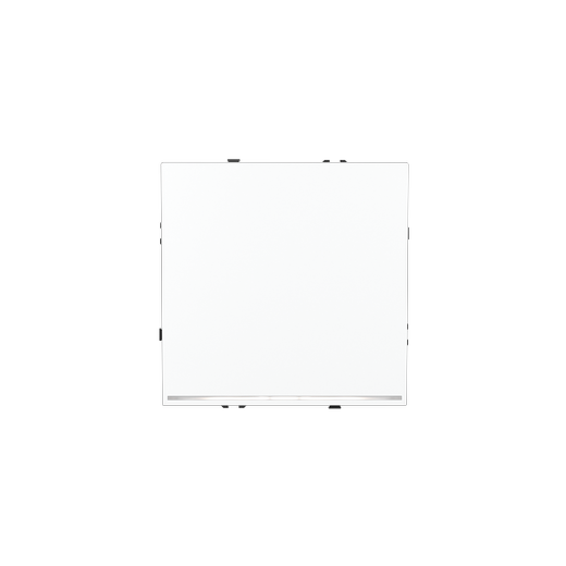 Выключатель встраиваемый Voltum S70 одноклавишный с подсветкой 10А, (белый матовый)