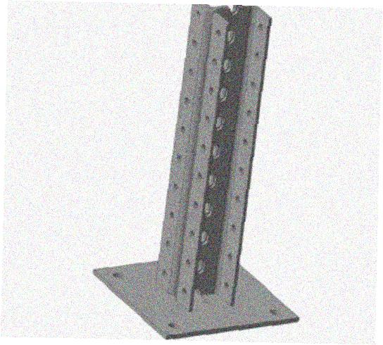 Стойка напольная (потолочная) сдвоенная СНПС480 УТ1,5,горячее цинкование, S2,5