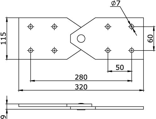 Шарнирный соединитель вертикальный Н - G5 DKC