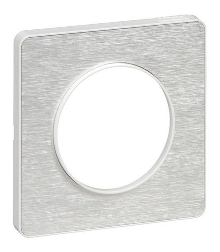 ODACE Рамка горизонт/вертик 1-м для мех. белого цвета . алюминий мартель IP21 Schneider Electric