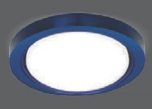 Светильник встр. GX503 GX70 круг стекло 150(125)x35 синий Gauss