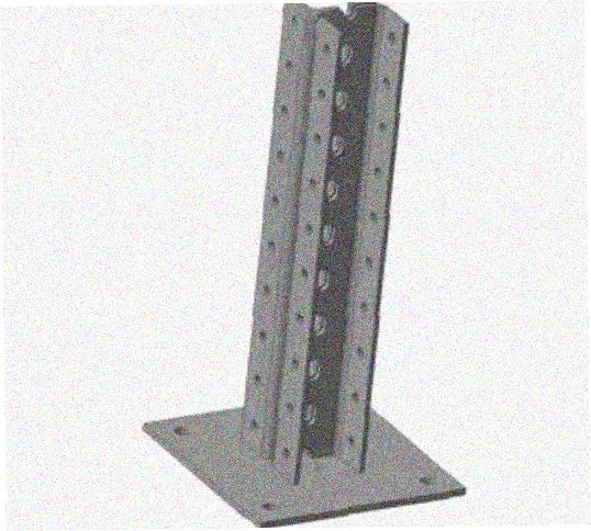 Стойка напольная (потолочная) сдвоенная СНПС2520 УТ1,5,горячее цинкование, S2,5