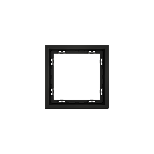 Рамка пластиковая Voltum S70 на 1 пост, (черный матовый)