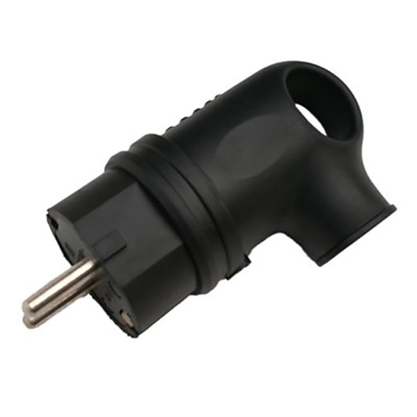 Вилка разборная GRV-P-16-СE-G-B-IP44, 16А, угловая, с/з, черная, IP44, 1/20/200 General