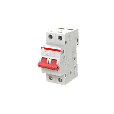 Рубильник 2пол. SHD202/40 рычаг крас. ABB