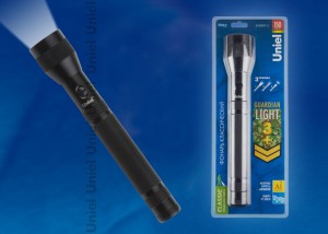 Фонарь ручной S-LD041-C "Телохранитель" 1св/д 3W черный/алюминий,влагозащ. Uniel  Фонарь ручной S-LD041-C "Телохранитель" 1св/д 3W черный/алюминий,влагозащ. Uniel