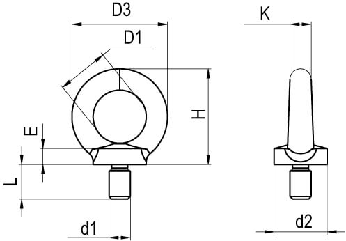 Рым-болт M12 DKC