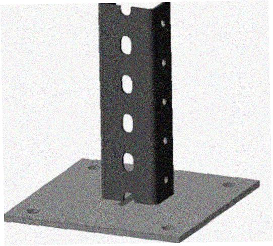 Стойка напольная (потолочная) СНП1600х4 УХЛ1,горячее цинкование, S4,0