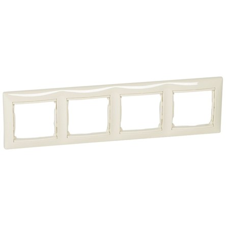 VALENA Рамка 4 постовая СУ горизонтальная слоновая кость IP20 Legrand