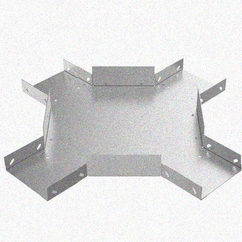 Лоток крестообразный замковый перфорированный КМЗ 400х65 УХЛ1, горячее цинкование, S1,5