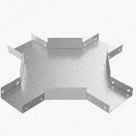 Лоток крестообразный замковый перфорированный КМЗ 300х100 УТ1,5, горячее цинкование, S1,5