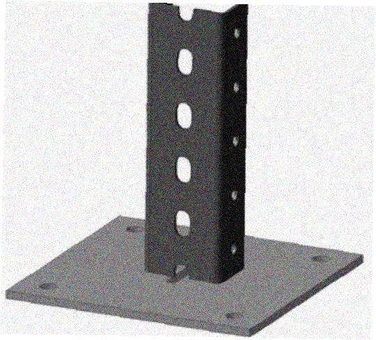 Стойка напольная (потолочная) СНП1280 УХЛ1,горячее цинкование, S2,5