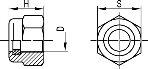 Гайка самоконтрящаяся М8 DKC