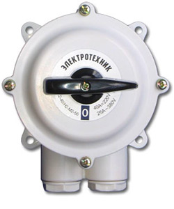 Переключатель пакетный ПП 2-40/Н2 М2 пл. 56 (40А, пластмассовый корпус, IP56) Электротехник