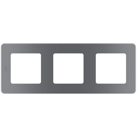 INSPIRIA Рамка горизонт/вертик 3 пост . дымчатый IP20 Legrand