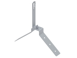 Держатель на угловой конёк, гор. цинк Ostec