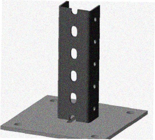 Стойка напольная (потолочная) СНП720 УТ1,5,горячее цинкование, S2,5