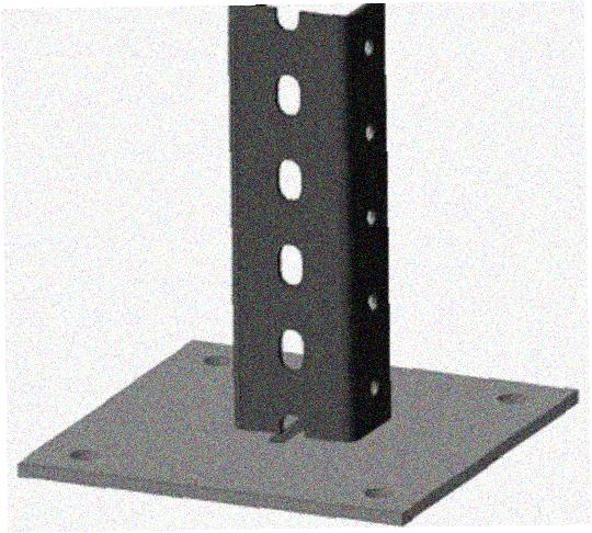 Стойка напольная (потолочная) СНП800 УХЛ1, горячее цинкование, S2,5