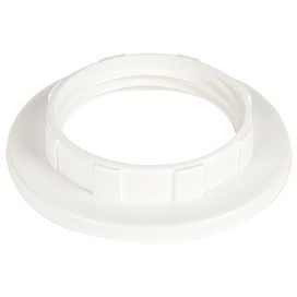 Кольцо дополнительное к патрону E14 белый Ecola