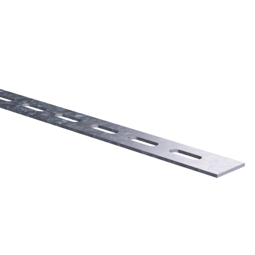 Полоса перфорированная 30x2000 мм, 2,5 мм, нержавеющая сталь AISI 304 DKC