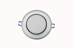 Светильник GX53 H4 стекло круг со ступеньками подсветка 4000K хром-мат General