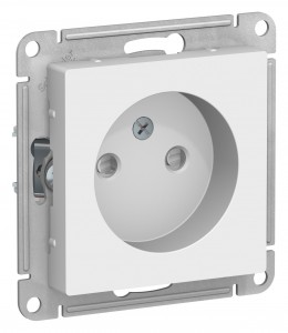 ATLASDESIGN Механизм розетки без лицевой панели СУ 1 мест.без зазем. с защ.штор. 16А белый IP20 Schneider Electric ATLASDESIGN Механизм розетки без лицевой панели СУ 1 мест.без зазем. с защ.штор. 16А белый IP20 Schneider Electric