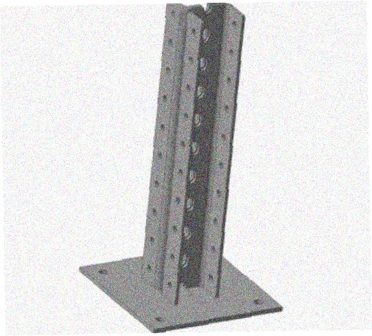 Стойка напольная (потолочная) сдвоенная СНПС2280х4 УХЛ1, горячее цинкование, S4,0