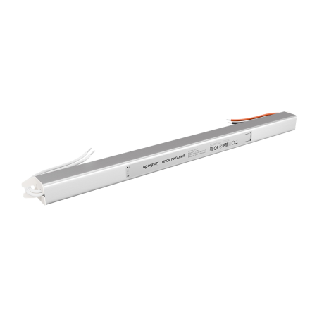 03-184 Блок питания 24В, 60Вт, 200-264В, 2,5А, IP20, алюм., 312х18х18, ультратонкий, серебро Apeyron