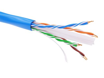 Информационный кабель неэкранированный U/UTP 4х2 CAT6, PVC, синий DKC