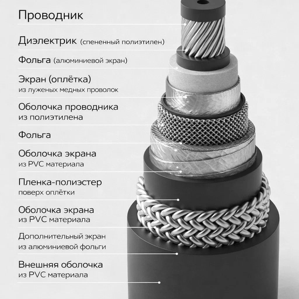 силовой кабель жила