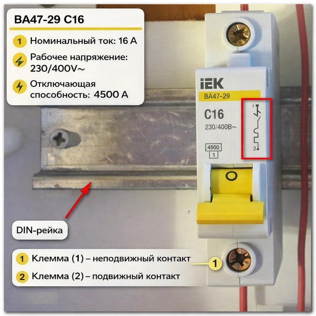 выключатель автоматический 1п