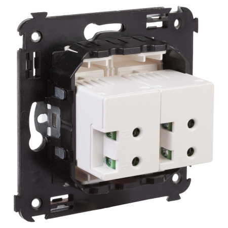 USB зарядное устройство в стену, "Avanti", "Белое облако" DKC