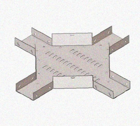Лоток крестообразный перфорированный КМ 600х65 У3, окрашенный, S1,5