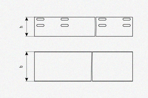 Лоток глухой ЛМГ 500х65х3000 УТ1,5, горячее цинкование S1,5