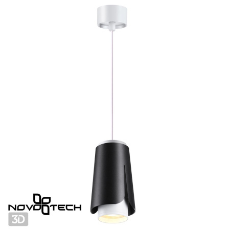 Св-к накл.,провод 2м IP20 GU10 9W 220V TULIP черный NOVOTECH