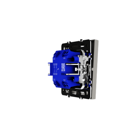 Выключатель встраиваемый Voltum S70 двухклавишный с подсветкой 10А, (кашемир)