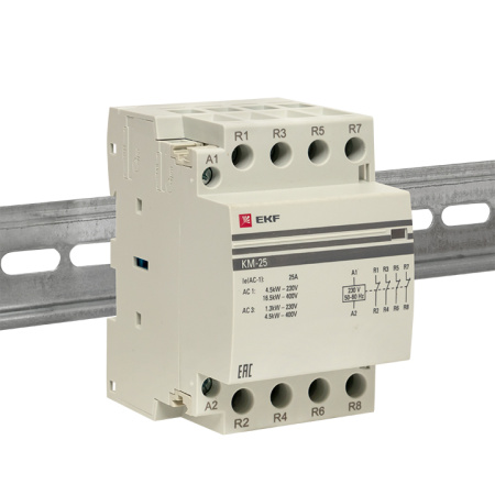 Контактор модульный КМ 25А 4NC (3 мод) PROxima EKF