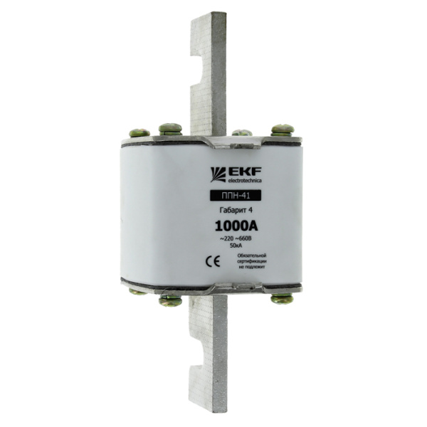 Плавкая вставка ППН-41 1250/1000А габарит 4 PROxima EKF