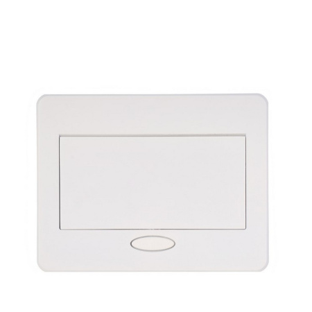 Выдвижной горизонтальный модуль RocketSocket в столешницу для розеток Livolo 2 поста, белый